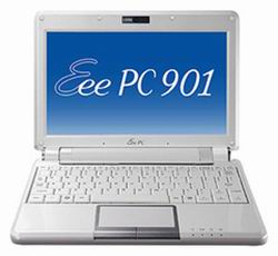  Ноутбук ASUS Eee PC 901 (Intel Atom N270 (1.6GHz), 1024MB DDR2, 20GB, 8.9